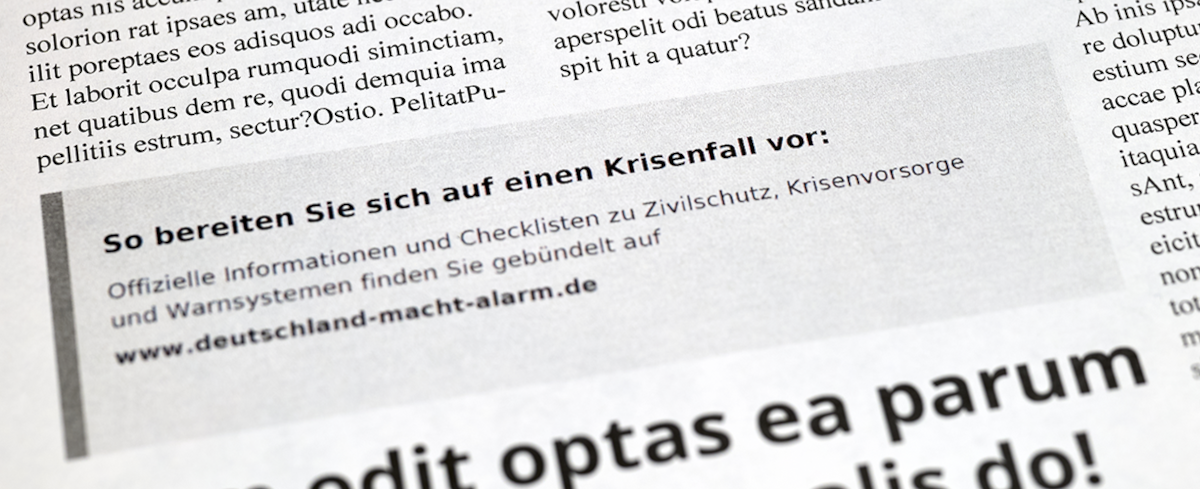 reale Infokasten Einbindung - Deutschland macht Alarm